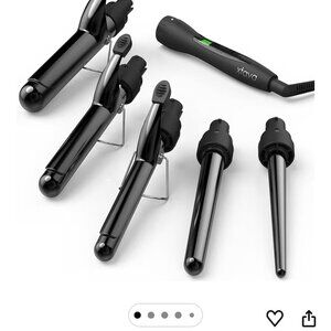 Xtava 5-in-1 Professional Curling Iron and Wand Set
